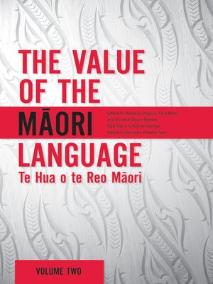 cover image of The Value of the Maori Language